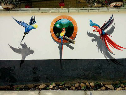 吉水视觉错位-3D墙绘设计