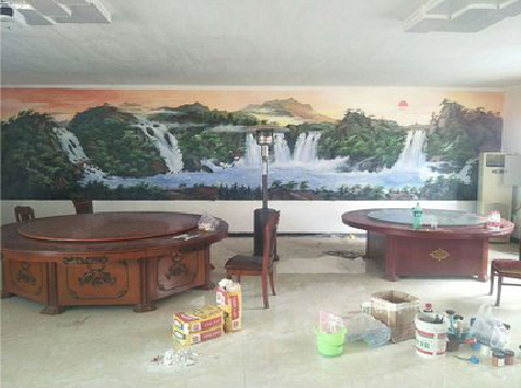 吉水墙绘-写实风景