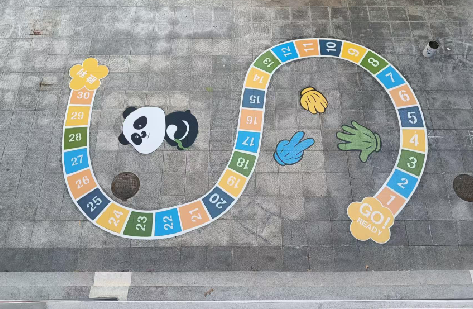 吉水地面游戏彩绘